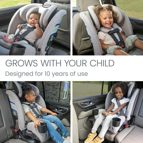 Britax One4Life Slim All - in - One Car Seat, 10 Years of Use, 44.5 cm SpaceSaver Design, Converts from Rear - Facing Infant Car Seat to Forward - Facing Booster Seat, ClickTight Installation, Parchment - with | Sold by Uncle Wiener's Wholesale