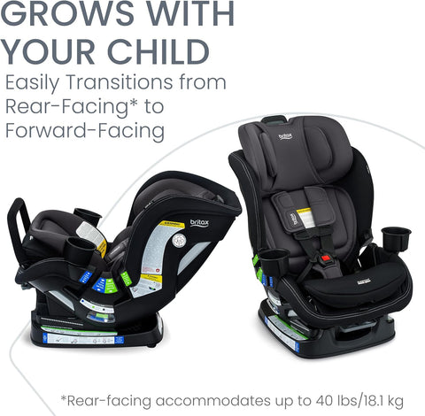 Britax Poplar S Convertible Car Seat, 2 - in - 1 Design with ClickTight Technology, Stone Onyx - with | Sold by Uncle Wiener's Wholesale