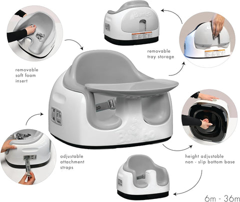 Bumbo Multi Seat - Slate Grey - with | Sold by Uncle Wiener's Wholesale