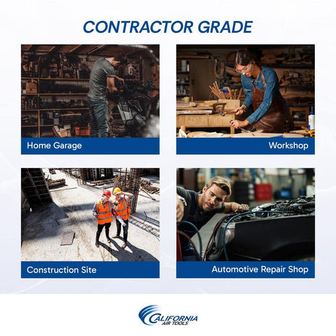 California Air Tools 8.0 Gal. 1.0 HP Ultra Quiet and Oil - Free Electric Air Compressor - with | Sold by Uncle Wiener's Wholesale