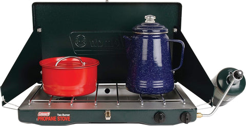 Coleman 765284 - SSI 2 Burner Classic Stove - Green, N/A - with Green | Sold by Uncle Wiener's Wholesale