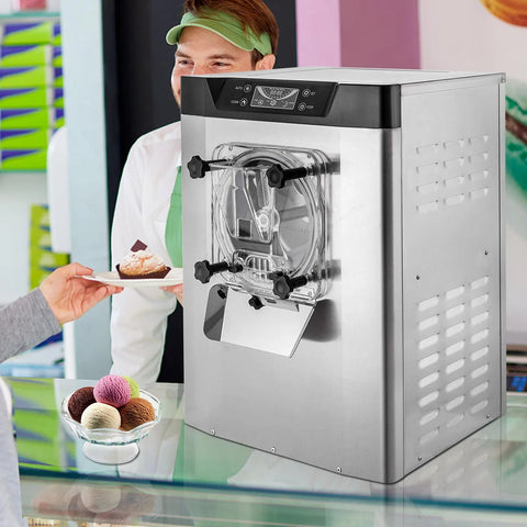 Commercial Hard Ice Cream Machine – 4.2L Cylinder, 20LHour Output, Stainless Steel – YKF618 - with | Sold by Uncle Wiener's Wholesale