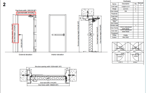 Commercial Steel Door with UL Hardware β Fire Rated, 36x80" & 36x84" | Right & Left Hand Outswing - with Right Hand Outswing | Sold by Uncle Wiener's Wholesale