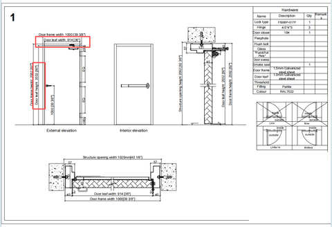 Commercial Steel Door with UL Hardware β Fire Rated, 36x80" & 36x84" | Right & Left Hand Outswing - with Right Hand Outswing | Sold by Uncle Wiener's Wholesale
