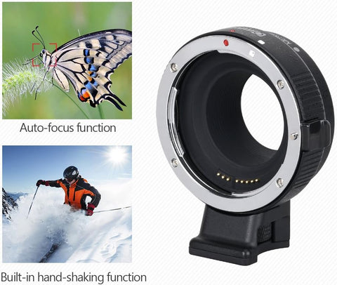Commlite CM - EF - EOS M Electronic Auto - Focus Lens Adapter – Canon EF/EF - S to Canon EOS M Mirrorless - with | Sold by Uncle Wiener's Wholesale