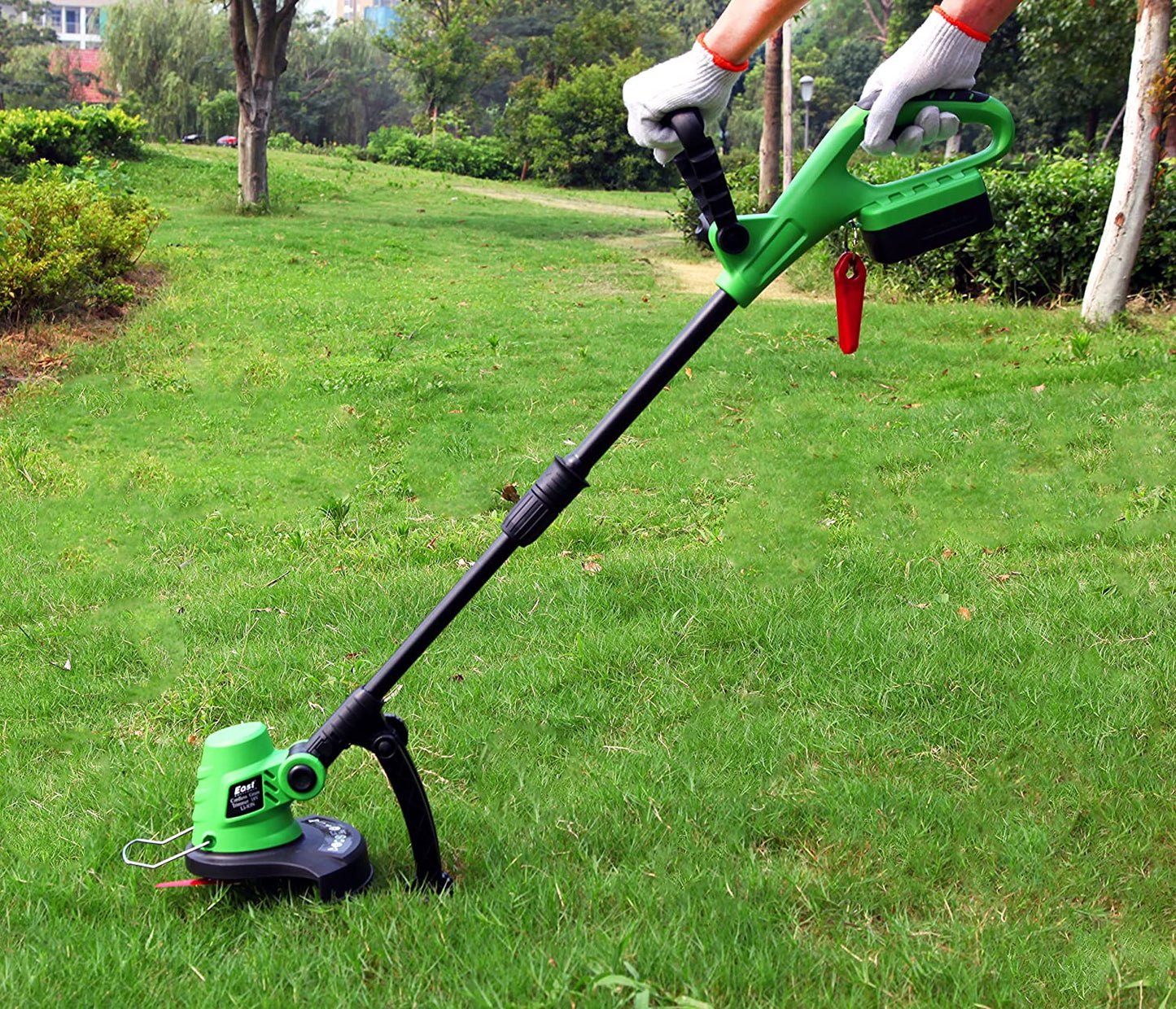 Cordless 18V Rechargeable Grass Trimmer & Edger – Lightweight Lithium - Ion Weed Wacker ET1101 - with | Sold by Uncle Wiener's Wholesale
