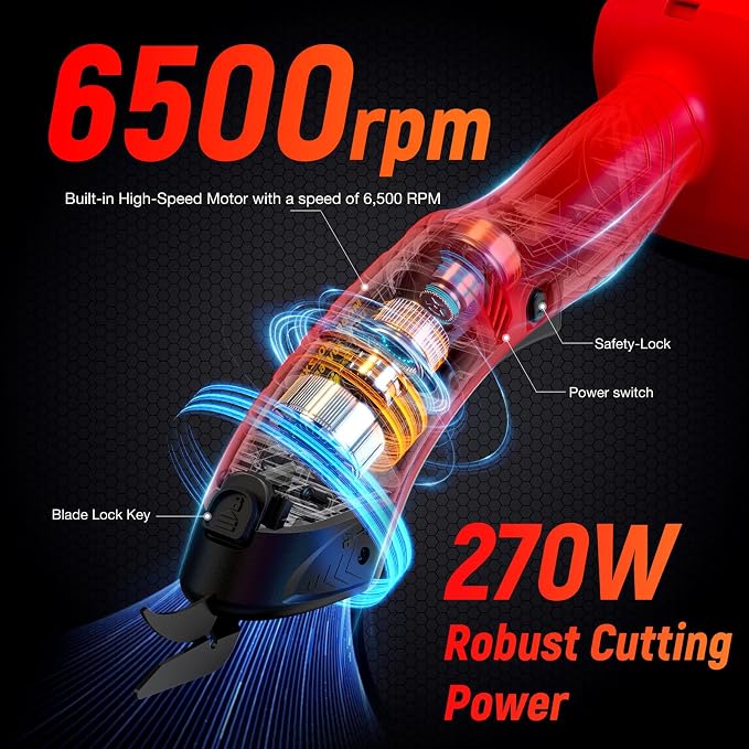 Cordless Electric Scissors Compatible with Milwaukee 18V Battery – Electric Box Cutter for Cardboard, Fabric, Leather & Plastic - Hand Tools with | Sold by Uncle Wiener's Wholesale