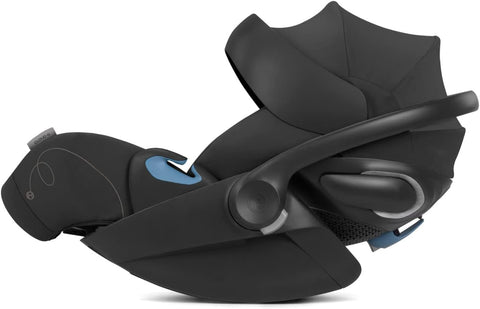 Cybex Cloud G Comfort Extend Infant Car Seat – 45% More Recline, Rigid LATCH Installation, Load Leg, Anti - Rebound Base, Linear Side - Impact Protection, 0 - 35 lbs, Moon Black - with | Sold by Uncle Wiener's Wholesale