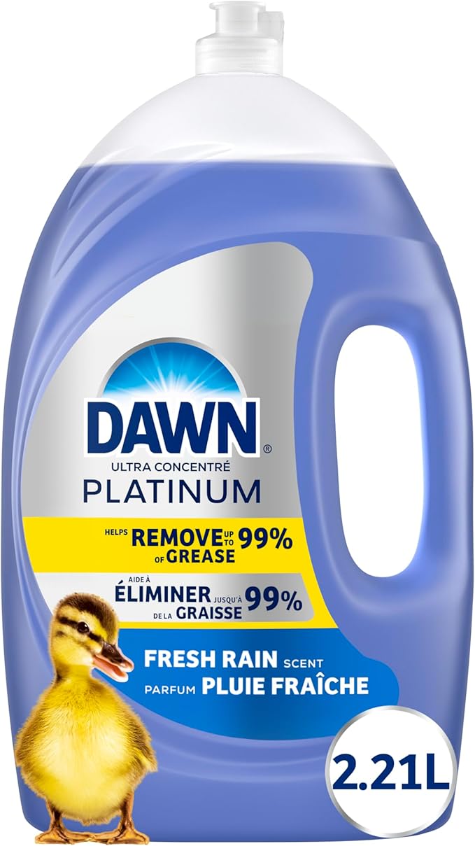 Dawn Platinum Dish Soap Refill Refreshing Rain 2.21L Concentrated Dishwashing Liquid - with | Sold by Uncle Wiener's Wholesale