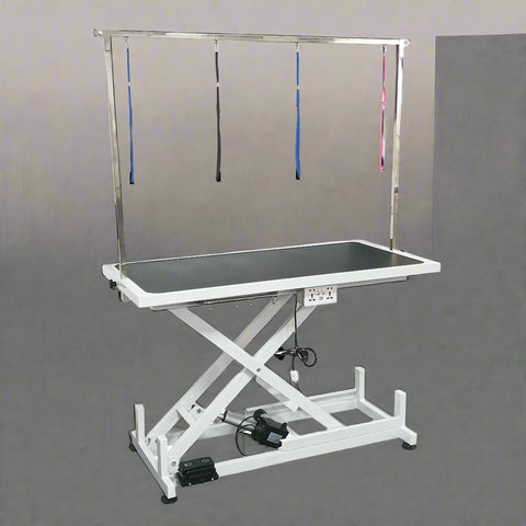 Deluxe Electric Adjustable Pet Grooming Table – Side View
Heavy-Duty Dog Grooming Table with Non-Slip Surface
Electric Lift Grooming Station with Arm Attachments
Pet Grooming Table with Remote Control – Model 1127691
Grooming Table Adjustable Height – Professional Use