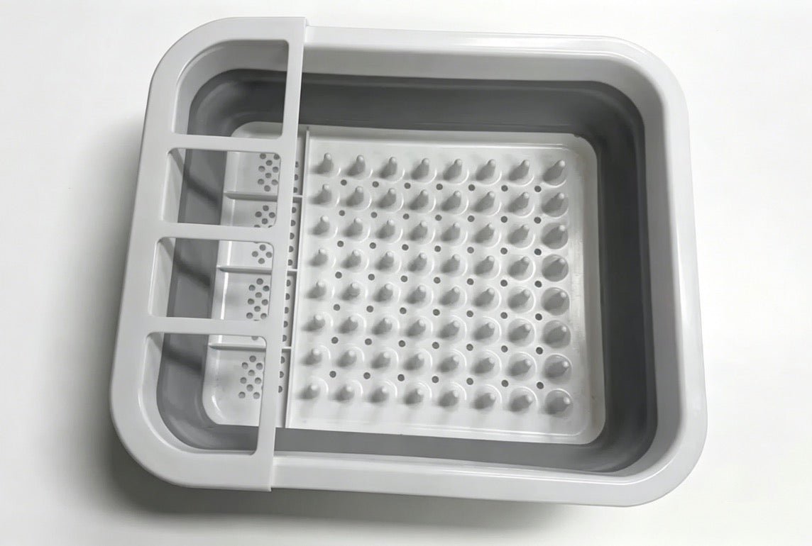 Dinnerware Organizer Tray 14.2" x 12" Kitchen Utensil Storage Rack Gray DWO365 - with | Sold by Uncle Wiener's Wholesale