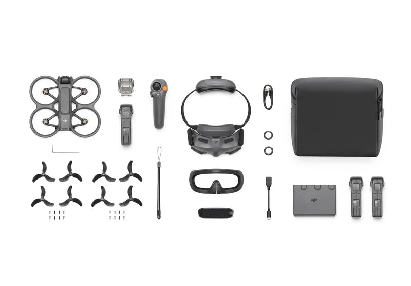 DJI Avata 2 Fly More Combo FPV Drone with DJI Goggles 3 RC Motion 3 and 3 Batteries - with | Sold by Uncle Wiener's Wholesale