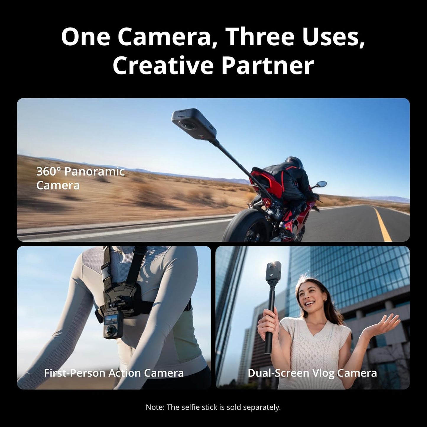 DJI Osmo 360 – Waterproof 8K 360° Action Camera with 1-Inch Sensor & Ultra-Wide 4K Recording - Electronics with Adventure | Sold by Uncle Wiener's Wholesale