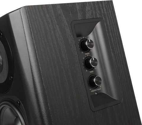 Edifier S351DB Bookcase Coaxial, Bluetooth, Optical and Auxiliary Speaker and Subwoofer 2.1 System, Wireless Sound for Study, Living Room & Cave Black - with | Sold by Uncle Wiener's Wholesale