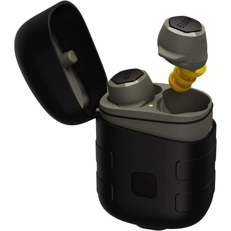 Elgin Rebel True Wireless Earbuds, 25 dB Noise Reduction Bluetooth Headphone, Microphone, 12 Hour Battery Life, IP65 Water Resistant, OSHA Compliant Hearing Protection for Work - with Black | Sold by Uncle Wiener's Wholesale