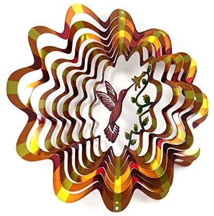 EW 12″ 3D Wind Spinner Humming Bird Whirligig GD040057 - with | Sold by Uncle Wiener's Wholesale