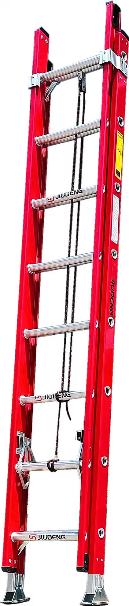 Fiberglass Extension Ladder 8–18 FT – Heavy - Duty 3.0mm Non - Conductive Ladder - with (2 × 8 Steps / 8 FT) | Sold by Uncle Wiener's Wholesale