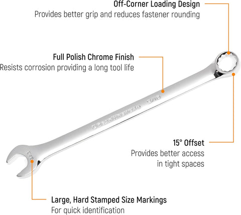 GEARWRENCH 44 Pc. Master Combination Wrench Set, Metric/SAE - 81919 - with 44 Pc | Sold by Uncle Wiener's Wholesale