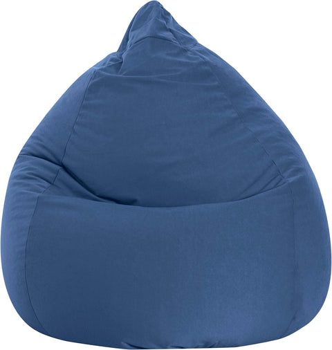 Gouchee Home S2994109 Easy Collection Contemporary Oversized Bean Bag Seat, X - Large, Navy - with | Sold by Uncle Wiener's Wholesale