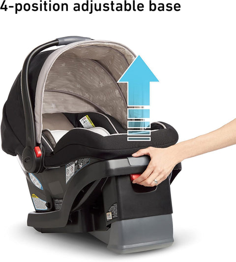 Graco SnugRide SnugLock 35 Infant Car Seat in black Weston color
Easy-to-install SnugLock base with recline positions
Graco car seat with Click Connect stroller compatibility
EPS foam side impact protection and 5-point harness