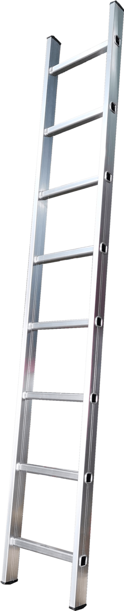 Heavy - Duty 10 FT Aluminum Straight Ladder – 11 Step Non - Slip with Safety Shoes 813544 - with | Sold by Uncle Wiener's Wholesale