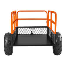 Heavy Duty 1500 LB ATV Dump Trailer – Tow Cart w/ Removable Sides | SKU: 127355 - ATV Utility Dump Trailer with | Sold by Uncle Wiener's Wholesale