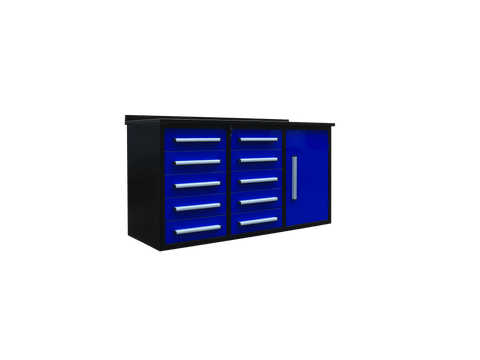 Heavy - Duty 5.5FT Steel Workbench – 10 & 15 Drawer Tool Bench with Locks & EVA Liners - with Stainless 10 Drawers | Sold by Uncle Wiener's Wholesale