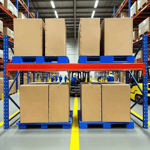 Heavy - Duty Industrial Pallet Racking β Adjustable 8ft to 20ft Warehouse Storage Shelving - with 20 FT RACKING | Sold by Uncle Wiener's Wholesale