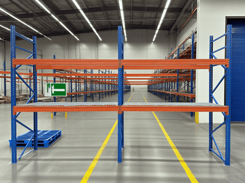 Heavy - Duty Industrial Pallet Racking β Adjustable 8ft to 20ft Warehouse Storage Shelving - with 20 FT RACKING | Sold by Uncle Wiener's Wholesale