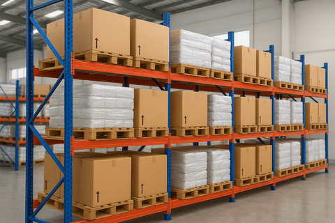 Heavy - Duty Industrial Pallet Racking β Adjustable 8ft to 20ft Warehouse Storage Shelving - with 20 FT RACKING | Sold by Uncle Wiener's Wholesale