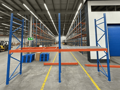 Heavy - Duty Industrial Pallet Racking β Adjustable 8ft to 20ft Warehouse Storage Shelving - with 20 FT RACKING | Sold by Uncle Wiener's Wholesale