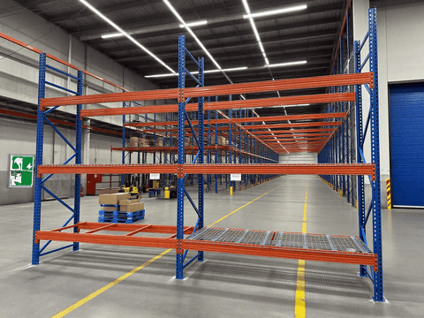 Heavy - Duty Industrial Pallet Racking β Adjustable 8ft to 20ft Warehouse Storage Shelving - with 20 FT RACKING | Sold by Uncle Wiener's Wholesale