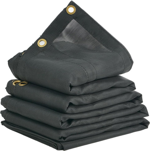 Heavy - Duty Mesh Dump Truck Tarps – Vinyl Coated 6×14 & 7×18 FT - with 6×14 FT | Sold by Uncle Wiener's Wholesale
