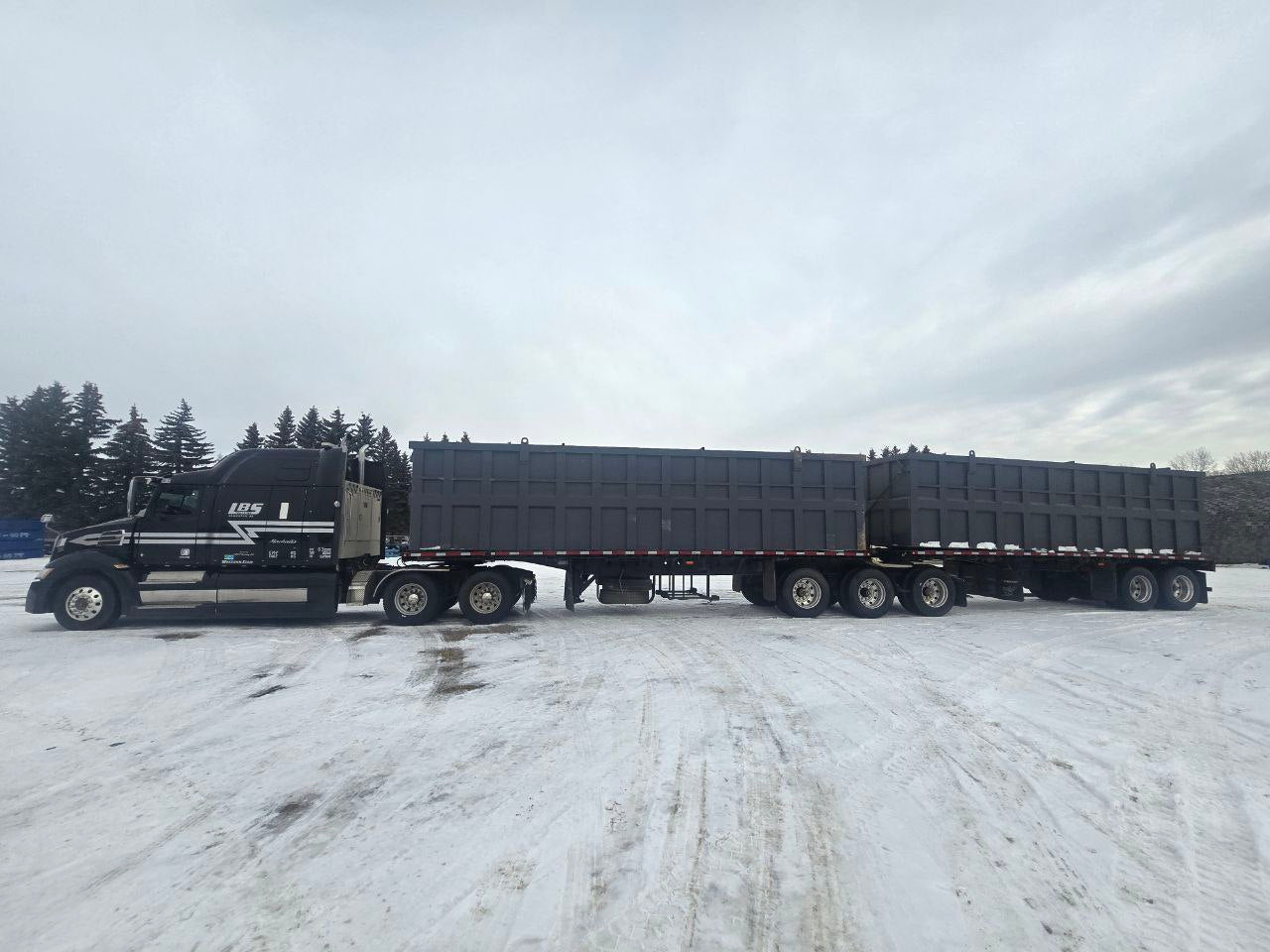 Heavy - Duty Steel Super B Trailer Bins 32ft & 28ft – Scrap for Demolition & Recycling M32X8X7 - with | Sold by Uncle Wiener's Wholesale