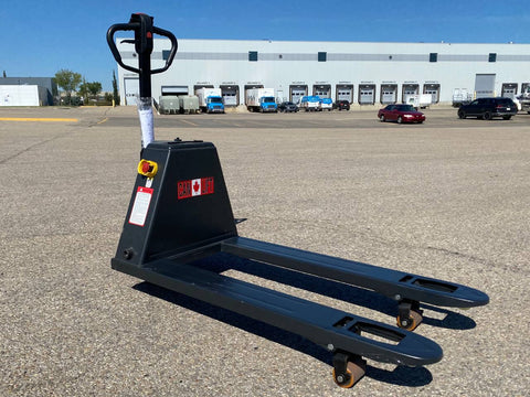 High - Capacity Hybrid Pallet Jack 4400 lb – Manual + Electric | T20I213 - Hybrid Manual + Electric Pallet Jack with | Sold by Uncle Wiener's Wholesale