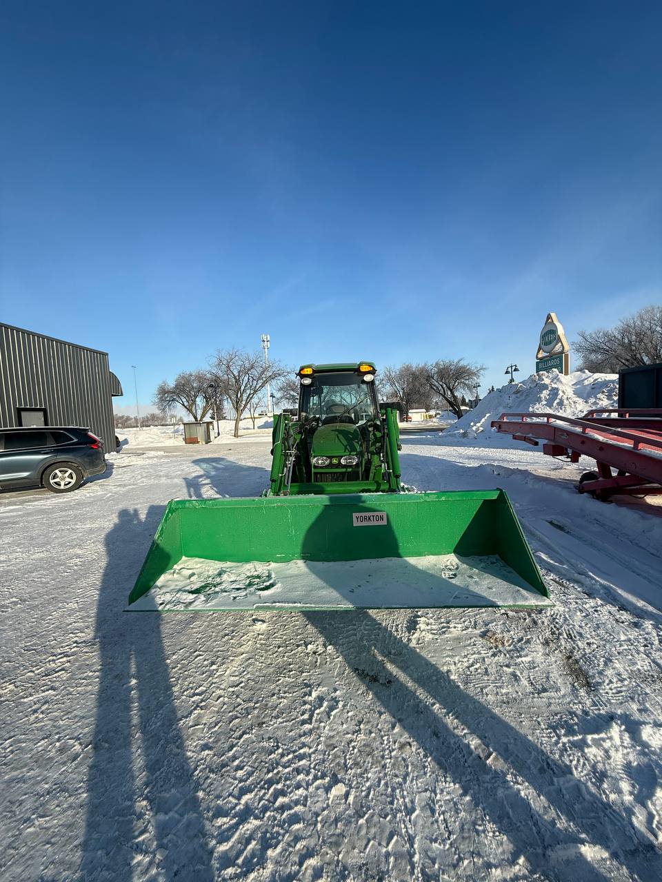 High - Capacity Snow & Mulch Bucket for John Deere Tractor | Loader Attachment - Tractor Attachment with 72" | Sold by Uncle Wiener's Wholesale