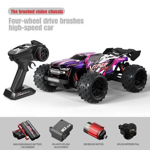 High-Performance RC Monster Truck for Outdoor Terrain