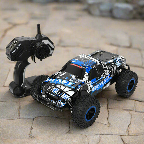 Crash-Resistant 1:10 Scale RC Truck with Proportional Steering