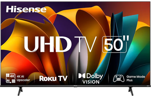 Hisense 50R63N - 50 inch 4K UHD HDR LED Roku Smart TV - 2024 - with | Sold by Uncle Wiener's Wholesale