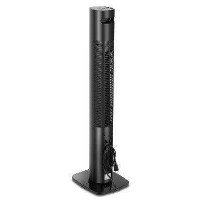 Holmes 36" Digital Tower Oscillating Fan Black - with Dimensions (Overall): 35.98 Inches (H) x 9.25 Inches (W) x 10.28 Inches (D) | Sold by Uncle Wiener's Wholesale