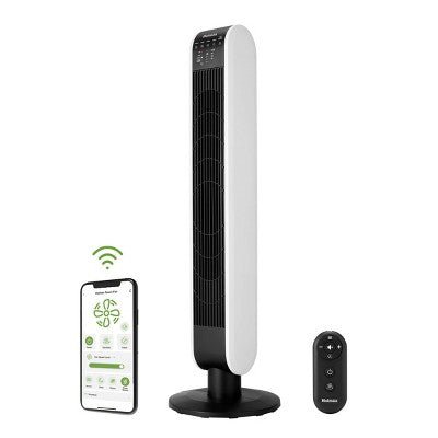 Holmes 40" Oscillating Wi - Fi connect Designer Series Tower Fan - with Dimensions (Overall): 40 Inches (H) x 11.81 Inches (W) x 11.81 Inches (D) | Sold by Uncle Wiener's Wholesale