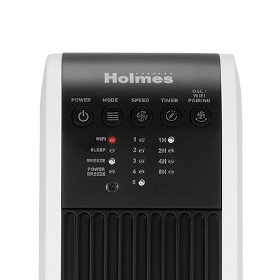Holmes 40" Oscillating Wi - Fi connect Designer Series Tower Fan - with Dimensions (Overall): 40 Inches (H) x 11.81 Inches (W) x 11.81 Inches (D) | Sold by Uncle Wiener's Wholesale