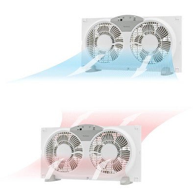 Holmes 9 Digital window fan with remote control - with Dimensions (Overall): 14 Inches (H) x 30 Inches (W) x 5 Inches (D) | Sold by Uncle Wiener's Wholesale