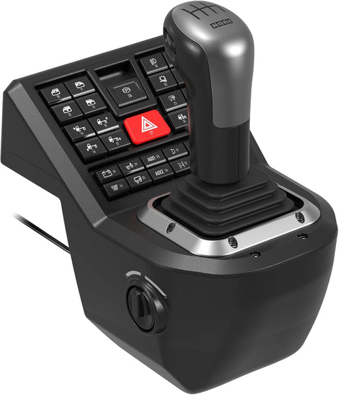 HORI Truck Control System for Windows 11/10 with Force Feedback Steering Wheel, Shifter Control Panel, & Pedals - with | Sold by Uncle Wiener's Wholesale