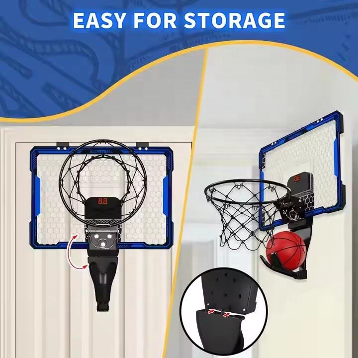 Indoor Mini Basketball Hoop with LED Scoreboard & Remote YS16891006 - with | Sold by Uncle Wiener's Wholesale