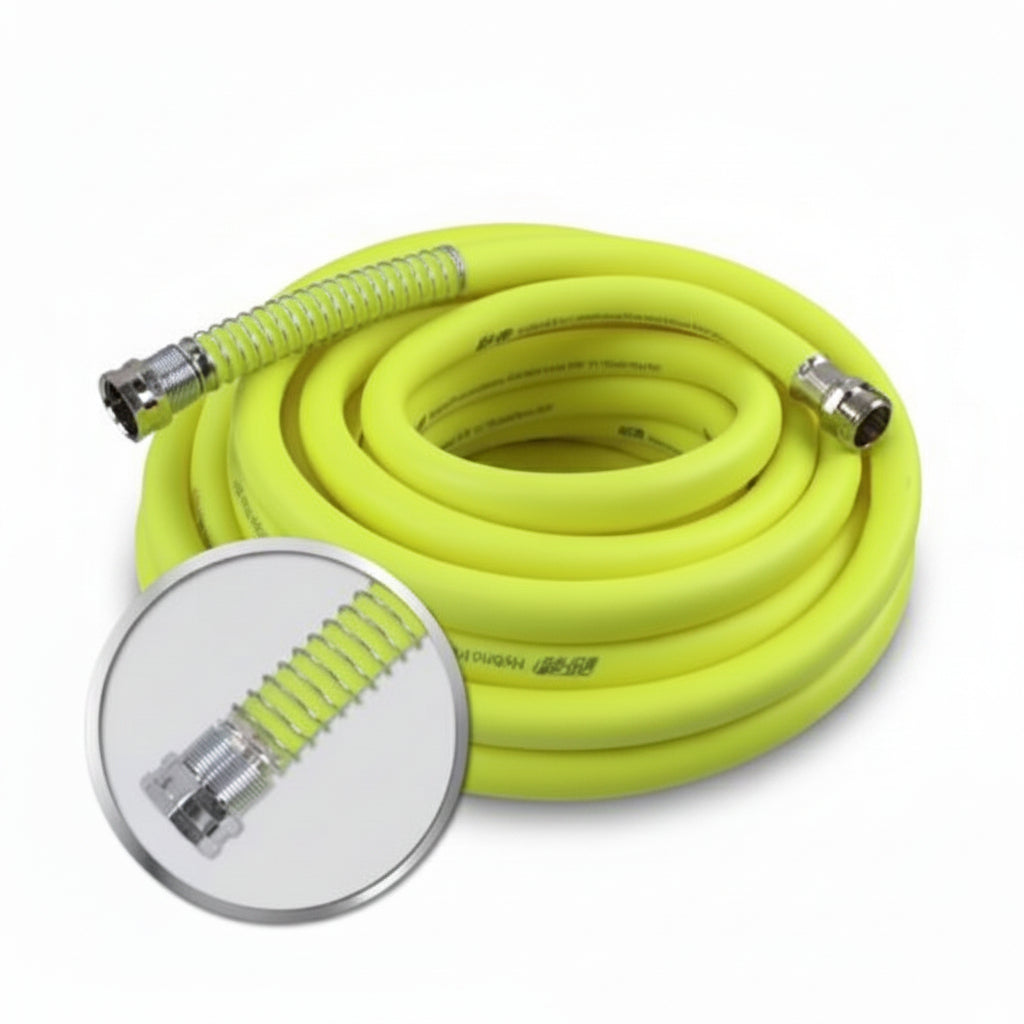 Industrial - Grade Hybrid Garden Water Hose – 500 PSI, Kink Resistant, Subzero Flexibility, Hot & Cold Use - with 25 FT x 5/8″ | Sold by Uncle Wiener's Wholesale