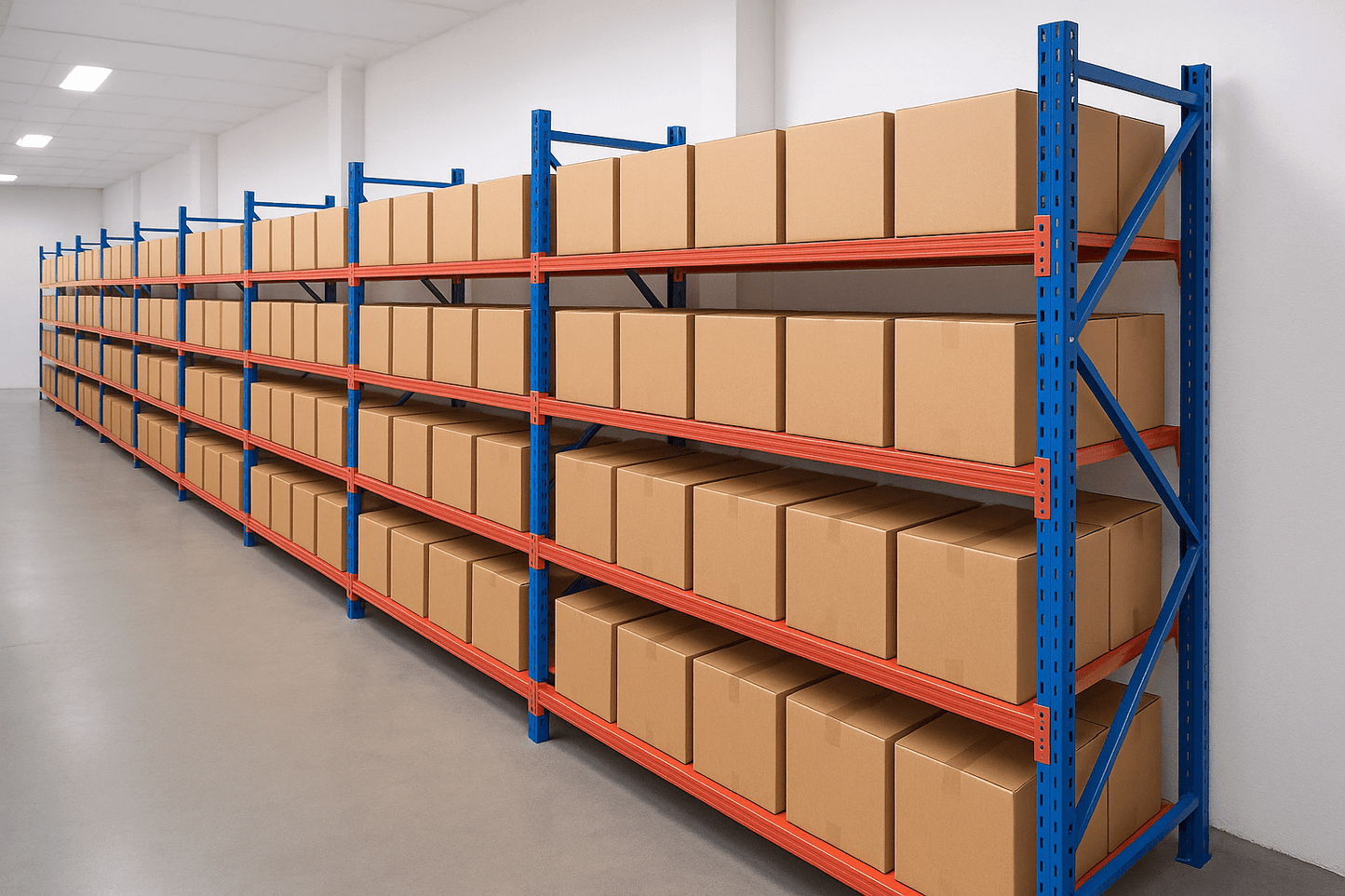 Industrial Heavy - Duty Commercial Racking & Shelving | Models IDR300, IDR500, IDR700 - Heavy - Duty Industrial Racking System with IDR300 & 700 Shelf Panel | Sold by Uncle Wiener's Wholesale