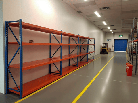 Industrial Heavy - Duty Commercial Racking & Shelving | Models IDR300, IDR500, IDR700 - Heavy - Duty Industrial Racking System with IDR300 & 700 Shelf Panel | Sold by Uncle Wiener's Wholesale