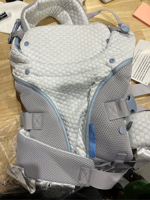 Infantino StayCool 4 - in - 1 Convertible Carrier, Ergonomic Design for Infant and Toddlers, 8 - 40lbs with Storage Pocket, White, used - with | Sold by Uncle Wiener's Wholesale