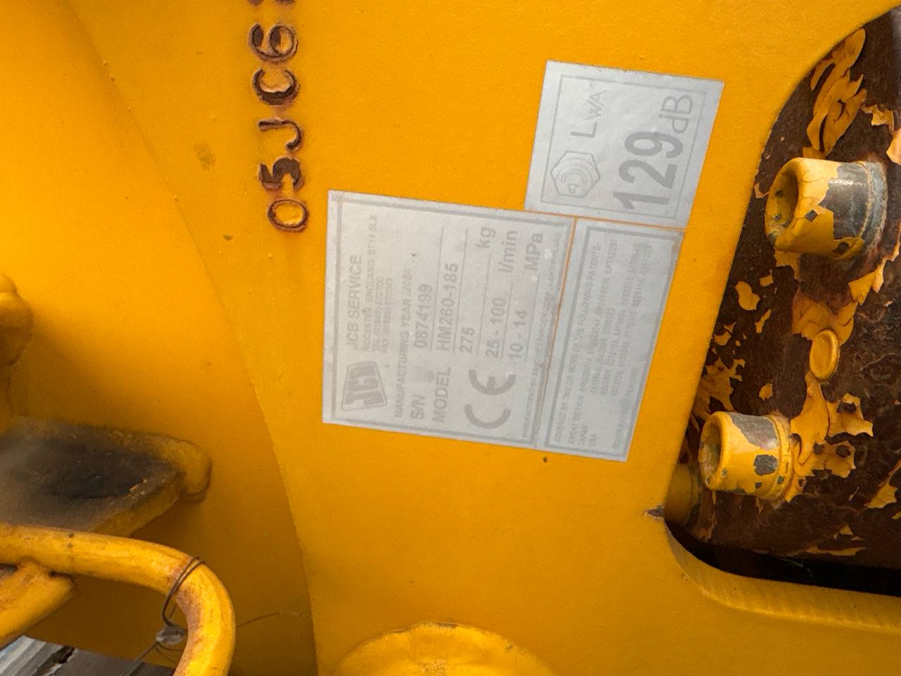 JCB Hydraulic Breaker / Hammer – 275 kg Class | Lightly Used Surplus | Serial 087499 | CE Certified - with | Sold by Uncle Wiener's Wholesale